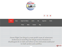 Tablet Screenshot of honorflightsandiego.org